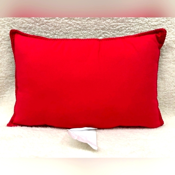 #149  12” x 18” JOY Decorative Pillow NEW - Christmas Checkered Plaid - Picture 2 of 5